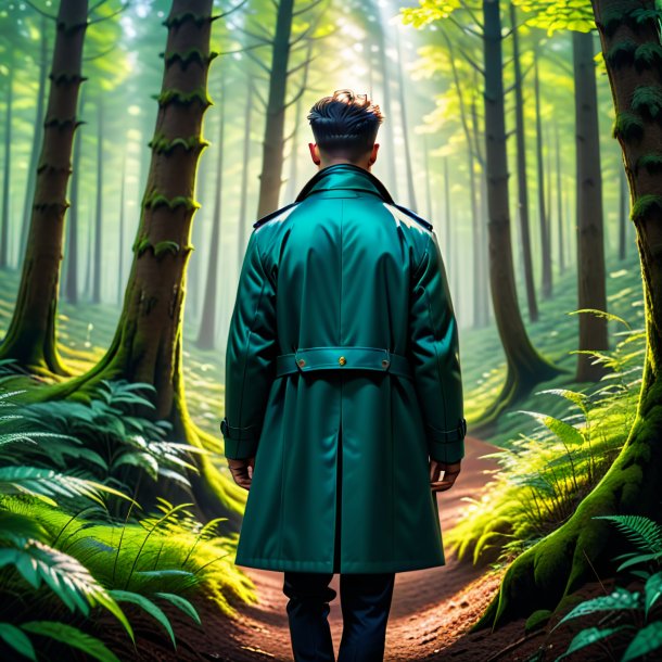 Pic of a mol in a coat in the forest