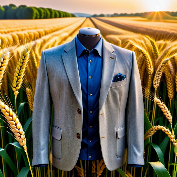 Photography of a wheat jacket from stone