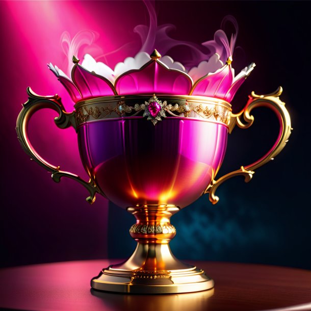 Picture of a hot pink queen's cup