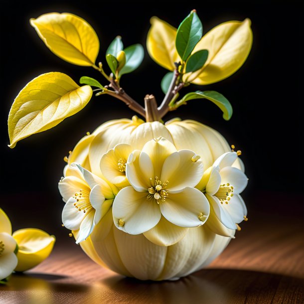 Imagery of a ivory quince