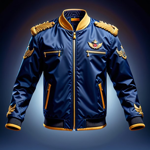 Pic of a navy blue jacket from gypsum