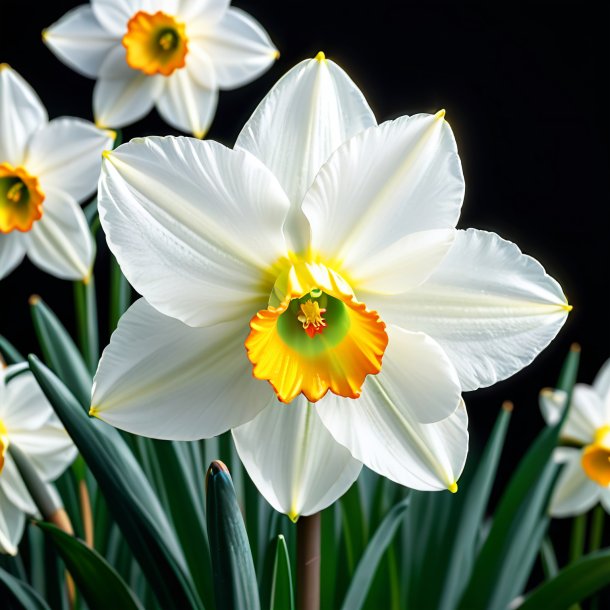 "image of a white narcissus, white"