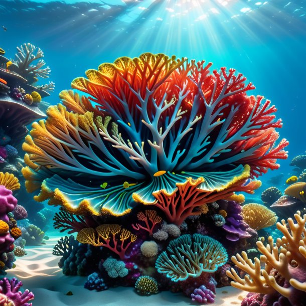 Depicting of a coral turnsol