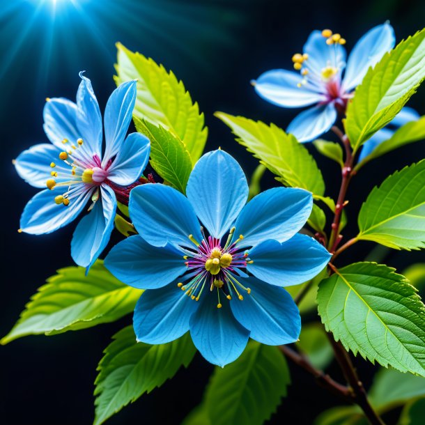 Imagem de uma avelã azul