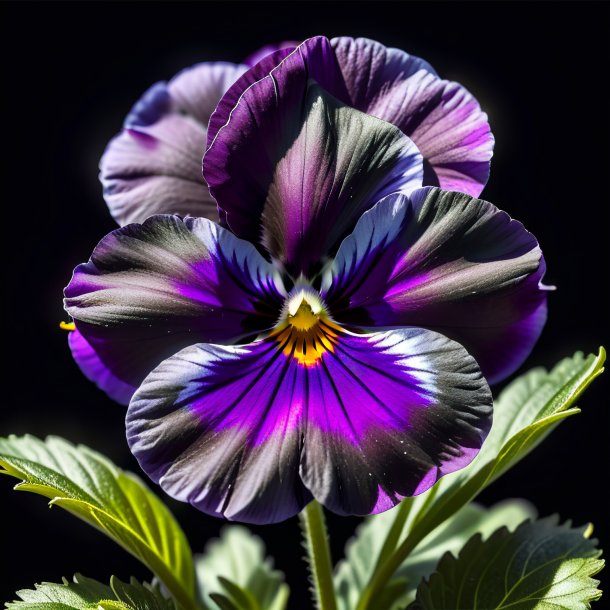 Imagery of a black pansy
