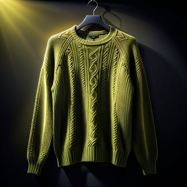 Drawing of a olive sweater from metal