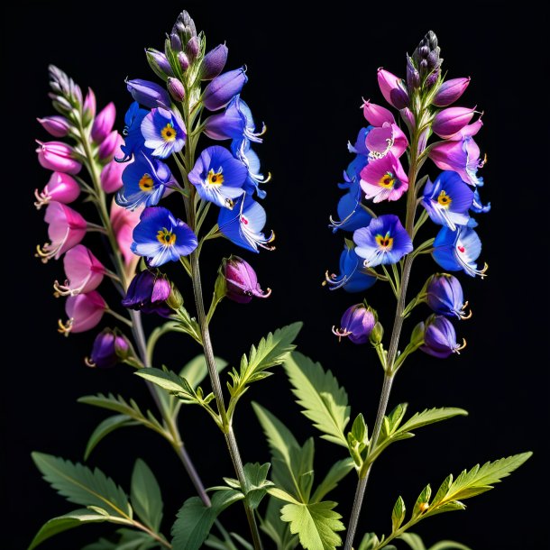 Image of a charcoal larkspur