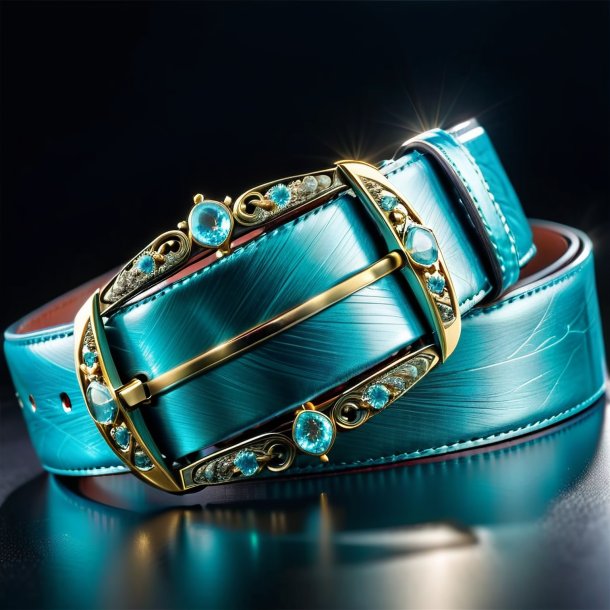 Image of a aquamarine belt from iron