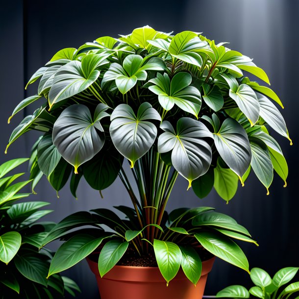 Picture of a gray umbrella plant