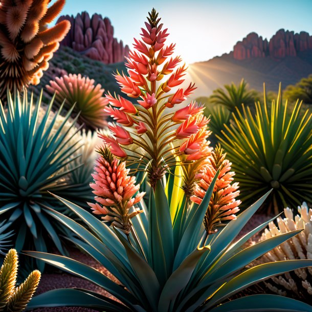 Photo of a coral yucca