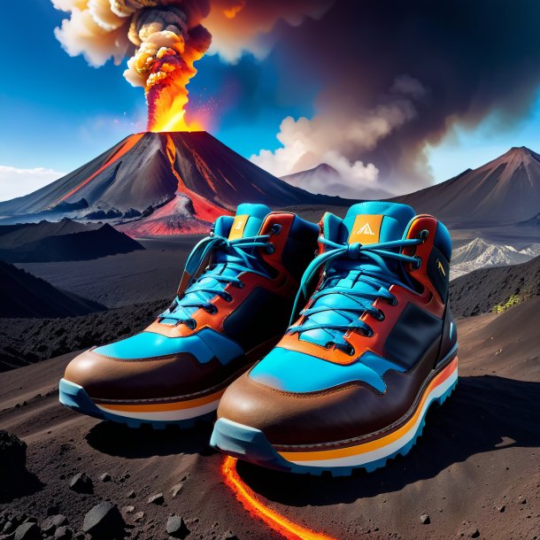 Pic of a mol in a shoes in the volcano