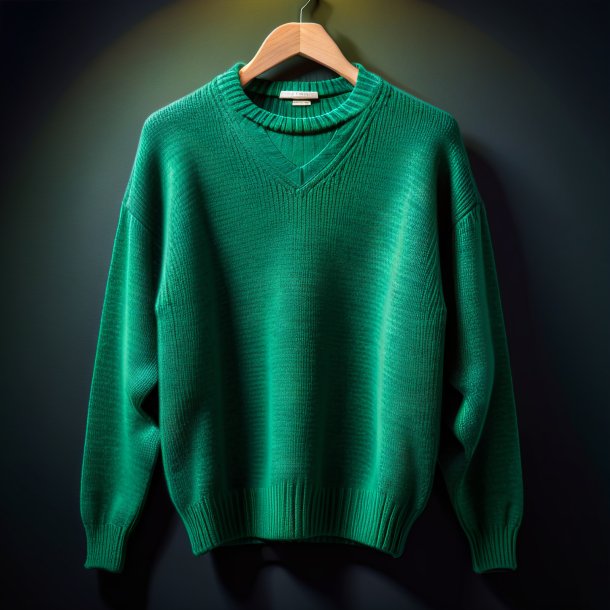 Pic d'un pull vert de pierre