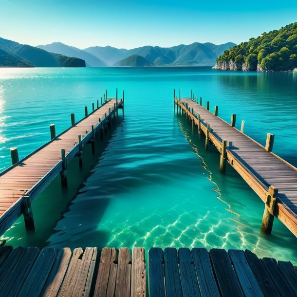Picture of a aquamarine dock