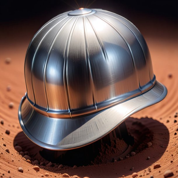Photography of a silver cap from clay