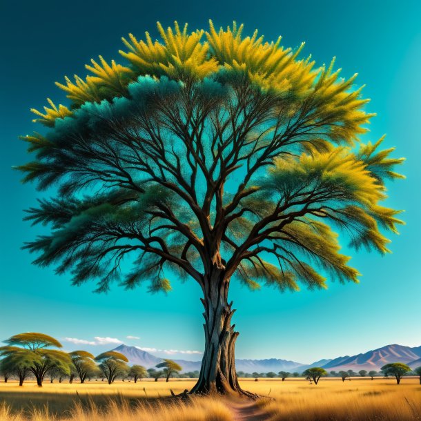 Image of a teal acacia