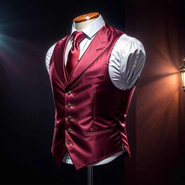 Sketch of a maroon vest from iron