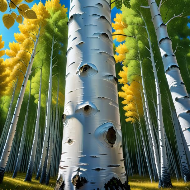 Drawing of a ivory aspen