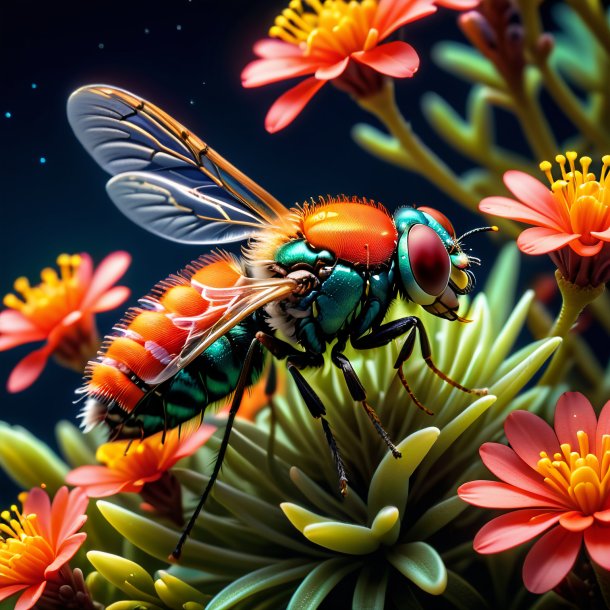 "depiction of a coral catch-fly, night-flowering"