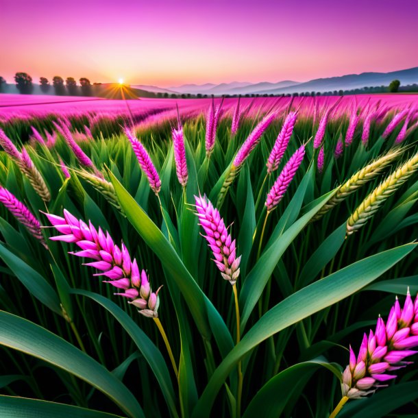 Photography of a wheat pink musk