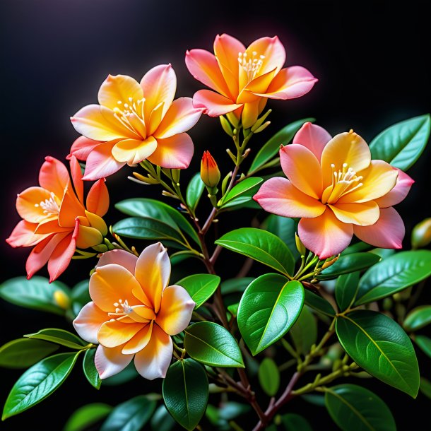 "photo of a coral jessamine, rose"
