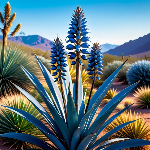 Image of a blue yucca