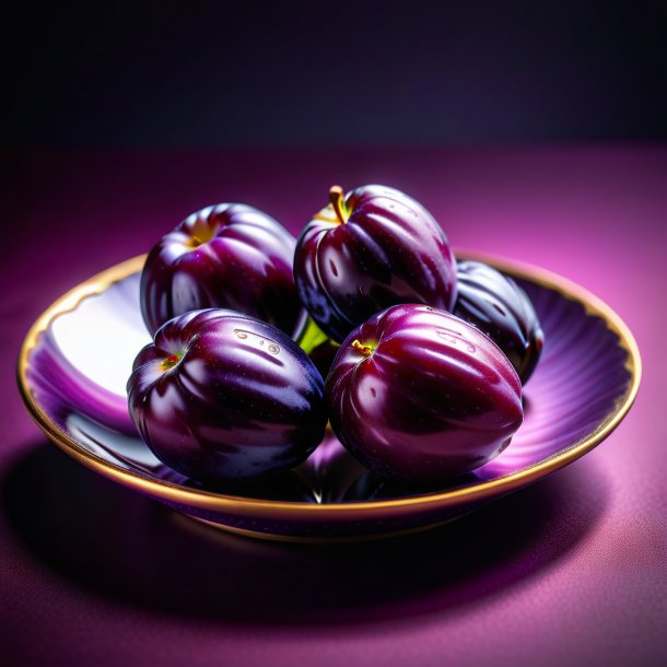 "photography of a purple date, plum"
