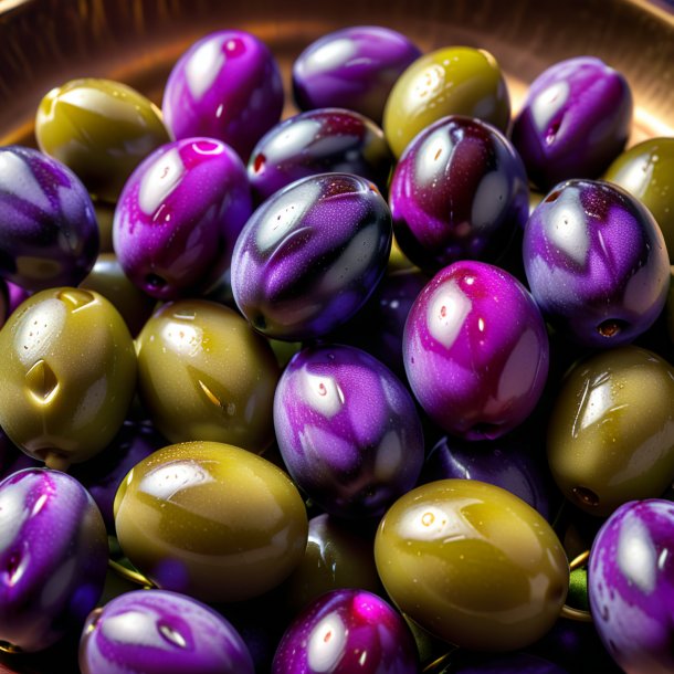 "imagery of a olive violet, sweet"