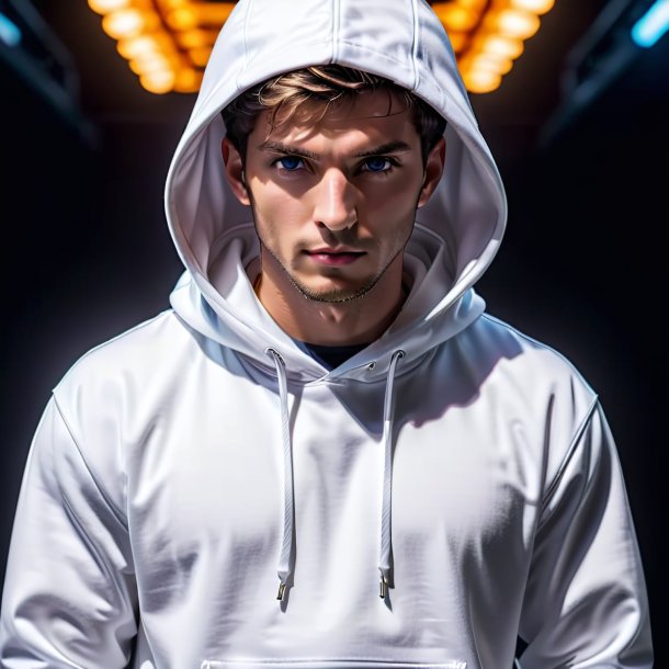 Pic of a white hoodie from polyethylene