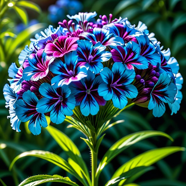 Depiction of a azure sweet william