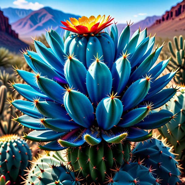 Picture of a azure cactus