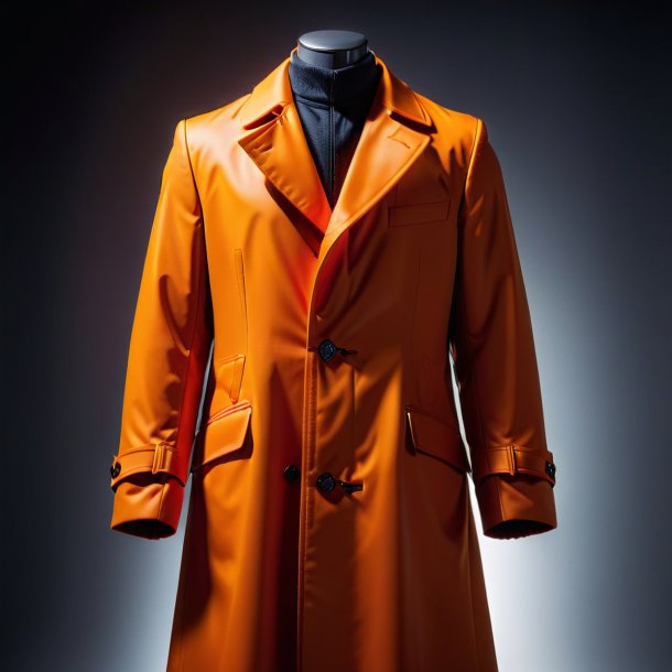 Image of a orange coat from polyethylene