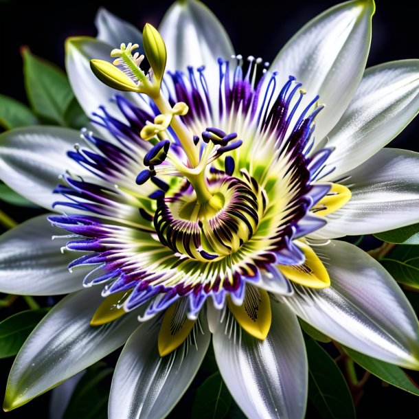 Picture of a silver passion flower