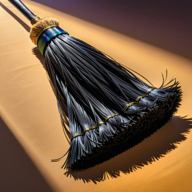 "image of a black broom, spanish"