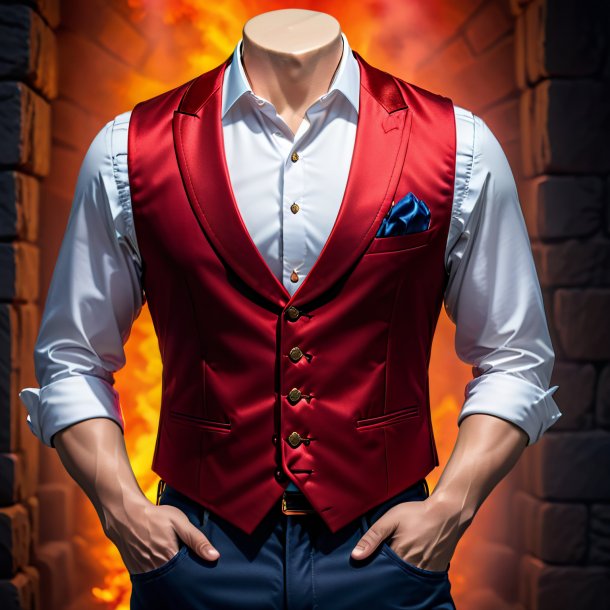 Picture of a red vest from stone