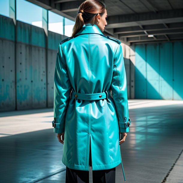 Pic of a cyan coat from concrete