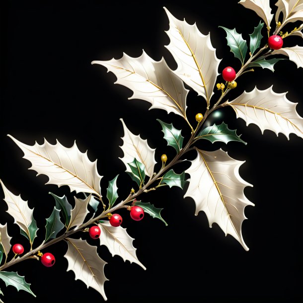 Sketch of a ivory holly