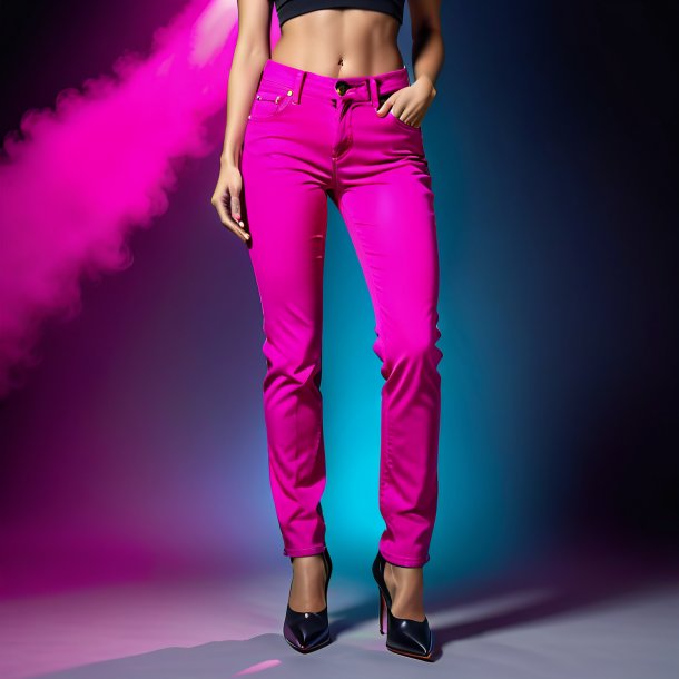 Pic of a magenta jeans from gypsum
