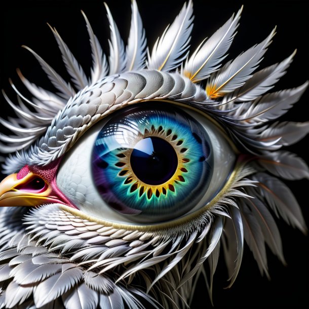 Figure of a silver pheasant's eye