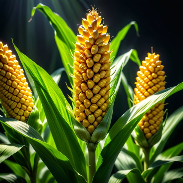 Pic of a yellow corn plant