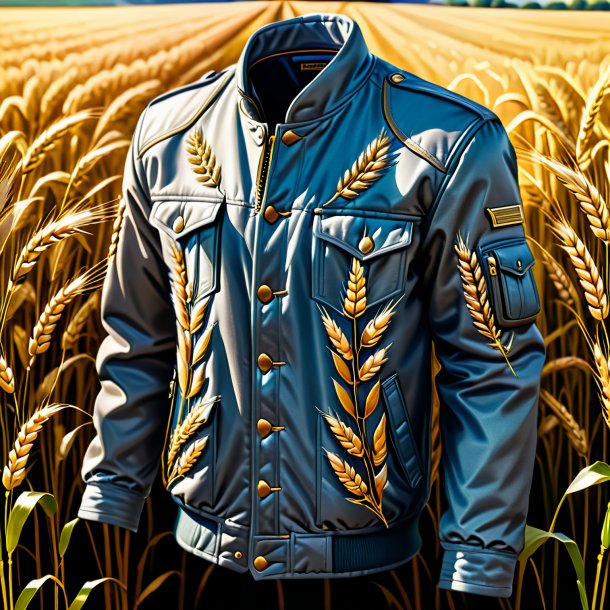 Drawing of a wheat jacket from stone