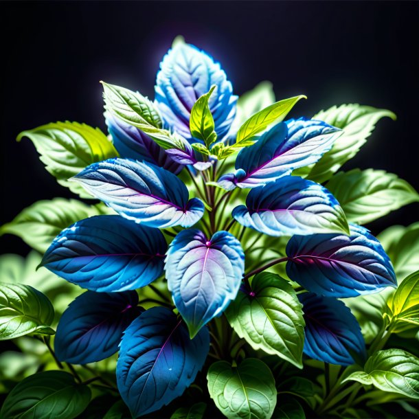 Picture of a azure basil