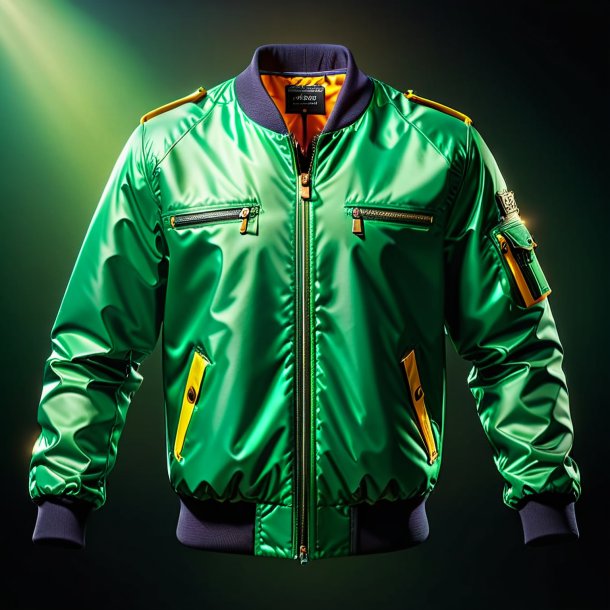 Portrait of a green jacket from gypsum