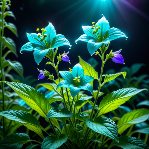 Picture of a cyan enchanter's nightshade