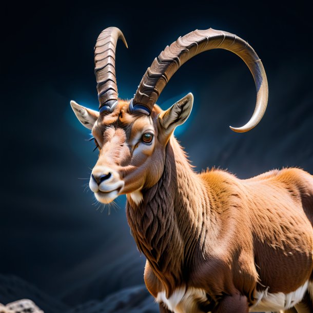 Image of a ibex in a gray belt