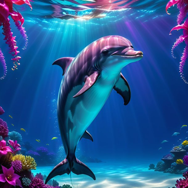 Pic of a fuchsia waiting dolphin