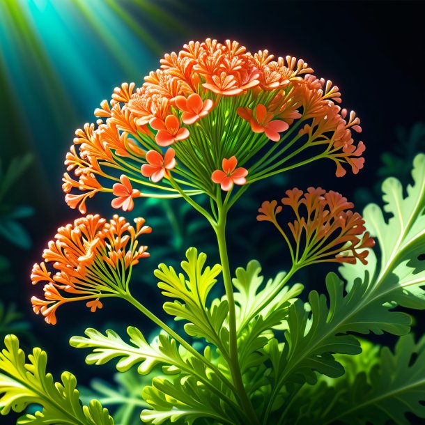 Boceto de un cilantro de coral