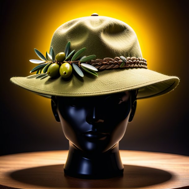 Pic of a olive hat from stone