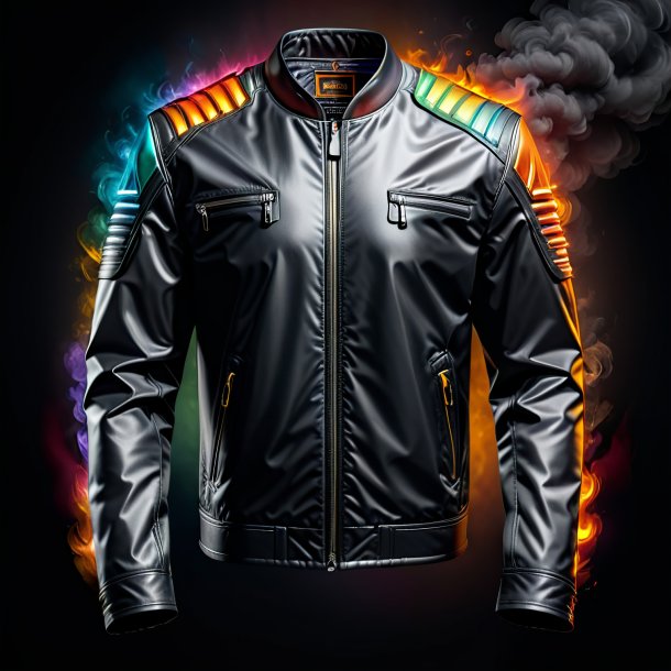 Image of a charcoal jacket from iron