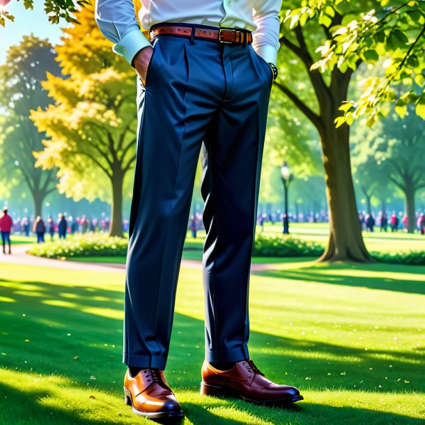 Pic of a haddock in a trousers in the park