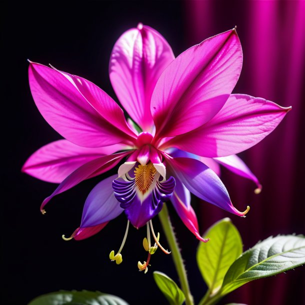 "image of a fuchsia violet, sweet"
